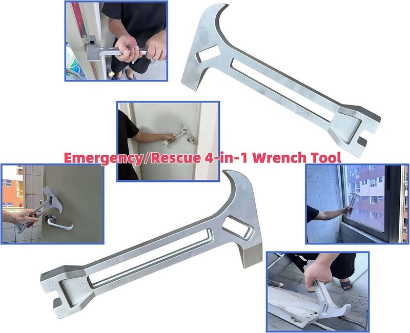 Viefow Emergency tool 4-in-1 gas shut-off wrench 515100 5110045 adapt Hurricanes, Fires, Floods, Disasters and Emergencies, Gas & Water Turn Off Tool - Survival & RescueTools - Image 2
